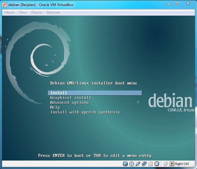 Cara Instalasi Linux Debian di Virtual Box
