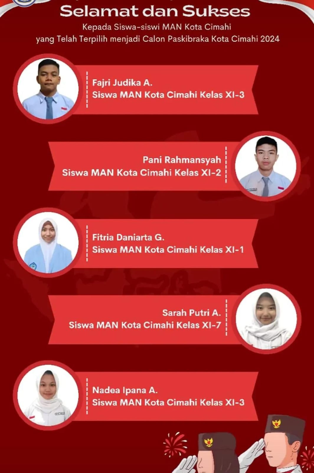 Calon Paskibra Kota Cimahi